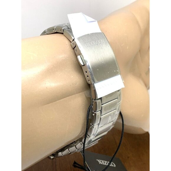 Citizen Men's Watch AW1711-52L Eco Drive Blue Dial Silver Stainless Steel 44mm - Picture 11 of 15